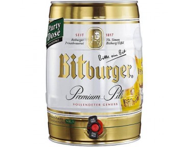 Bitburger fût de 5 litre