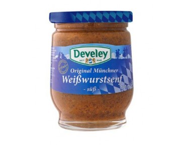 Develey Original Münchner Weißwurst Senf süß 250g