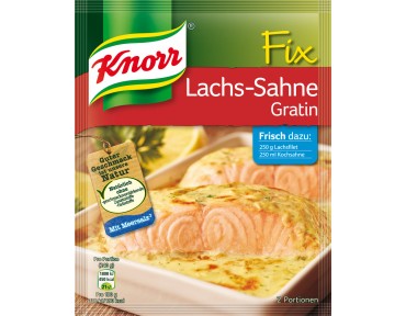 Knorr Fix für Lachs-Sahne Gratin