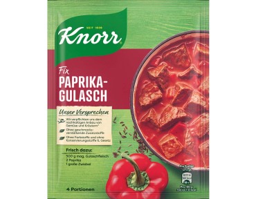 Knorr Fix für Paprika-Gulasch