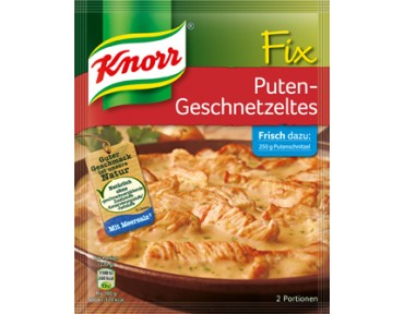 Knorr Fix für Puten-Geschnetzeltes