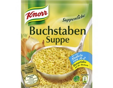 Knorr Suppenliebe Buchstabensuppe