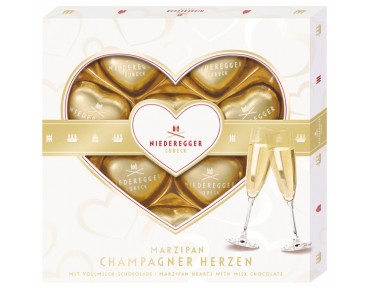 Niederegger Marzipan Champagner Herzen 125g