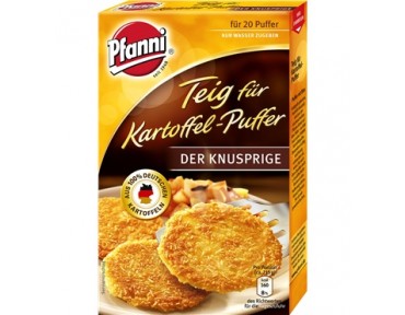 Pfanni Teig für Kartoffel Puffer mit rohen Kartoffeln