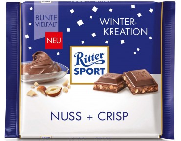Ritter Sport Winter-Kreation Nuss + Crisp