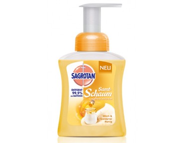 Sagrotan Samt-Schaum Cremige Milch & Goldener Honig 250 ml