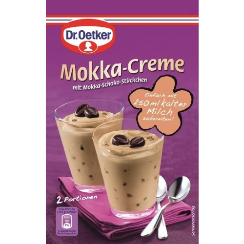 Dr. Oetker crème Moka et pépites de chocolat 250 ml - MyGermanMarket.com