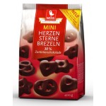 Weiss Herzen Sterne Brezeln Zartbitter 400g